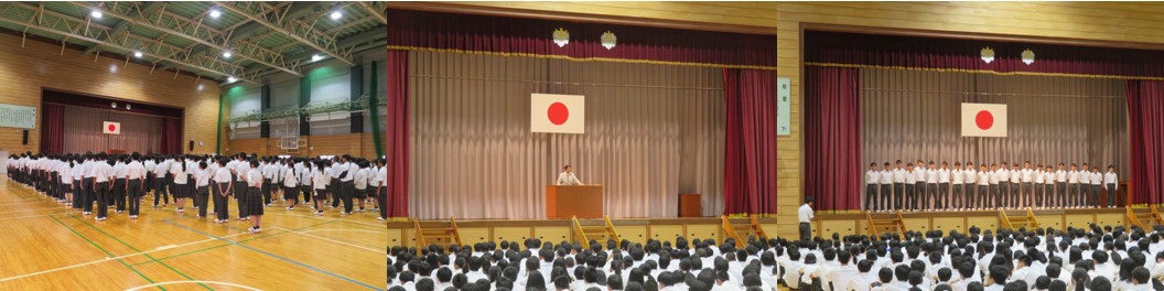 １学期「終業式･表彰式｣｢壮行会」実施