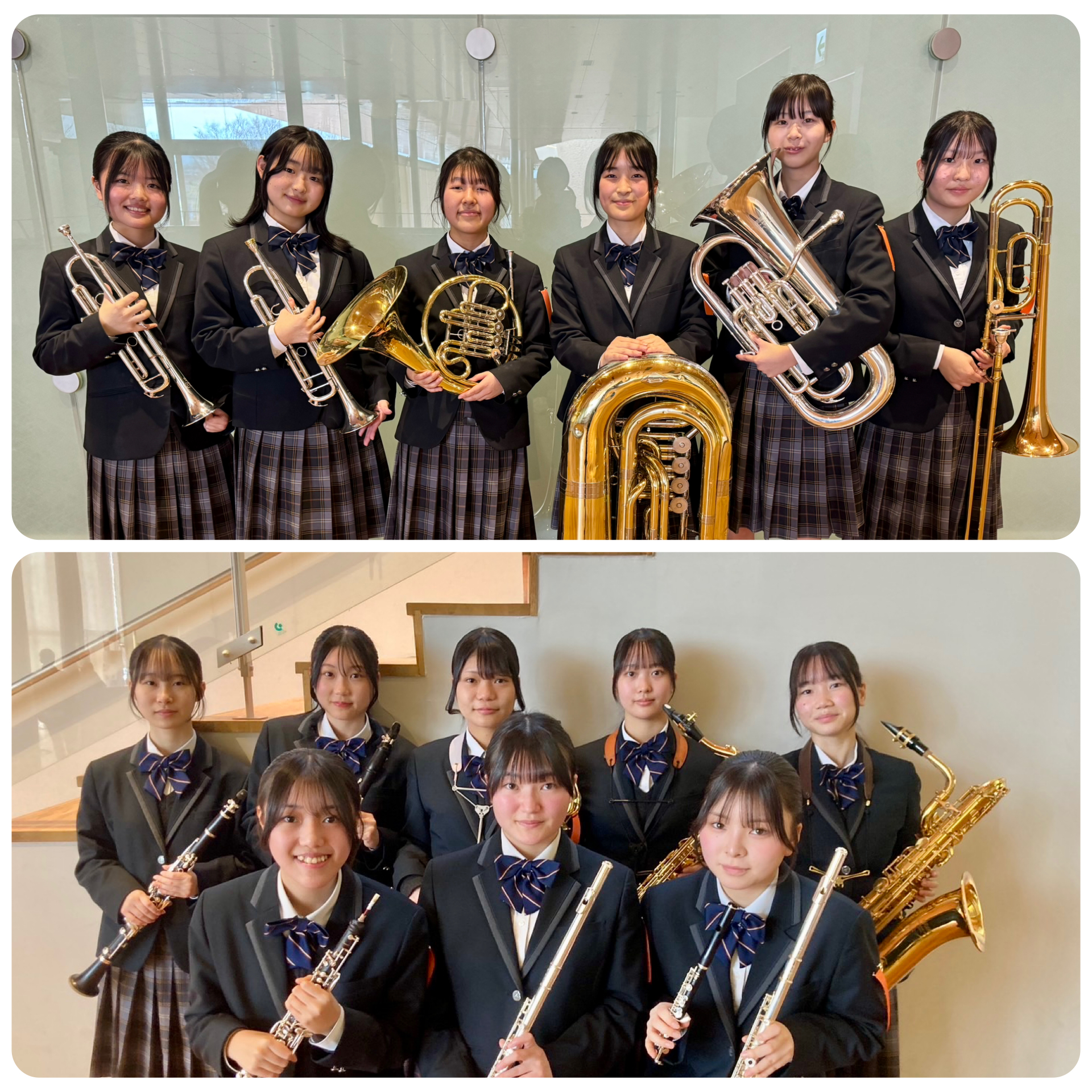 吹奏楽部「アンサンブルコンテスト県大会」２組が出場